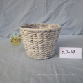 Round Wash White Water Hyacinth Basket